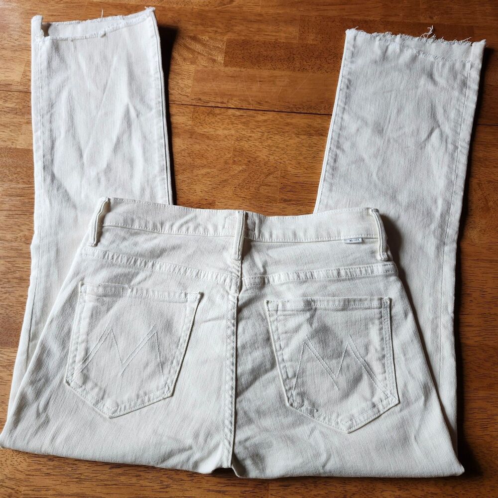 (28) Mother Insider Crop Step Frey Denim
